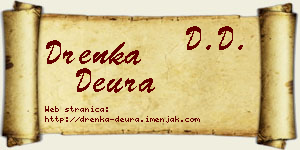 Drenka Deura vizit kartica